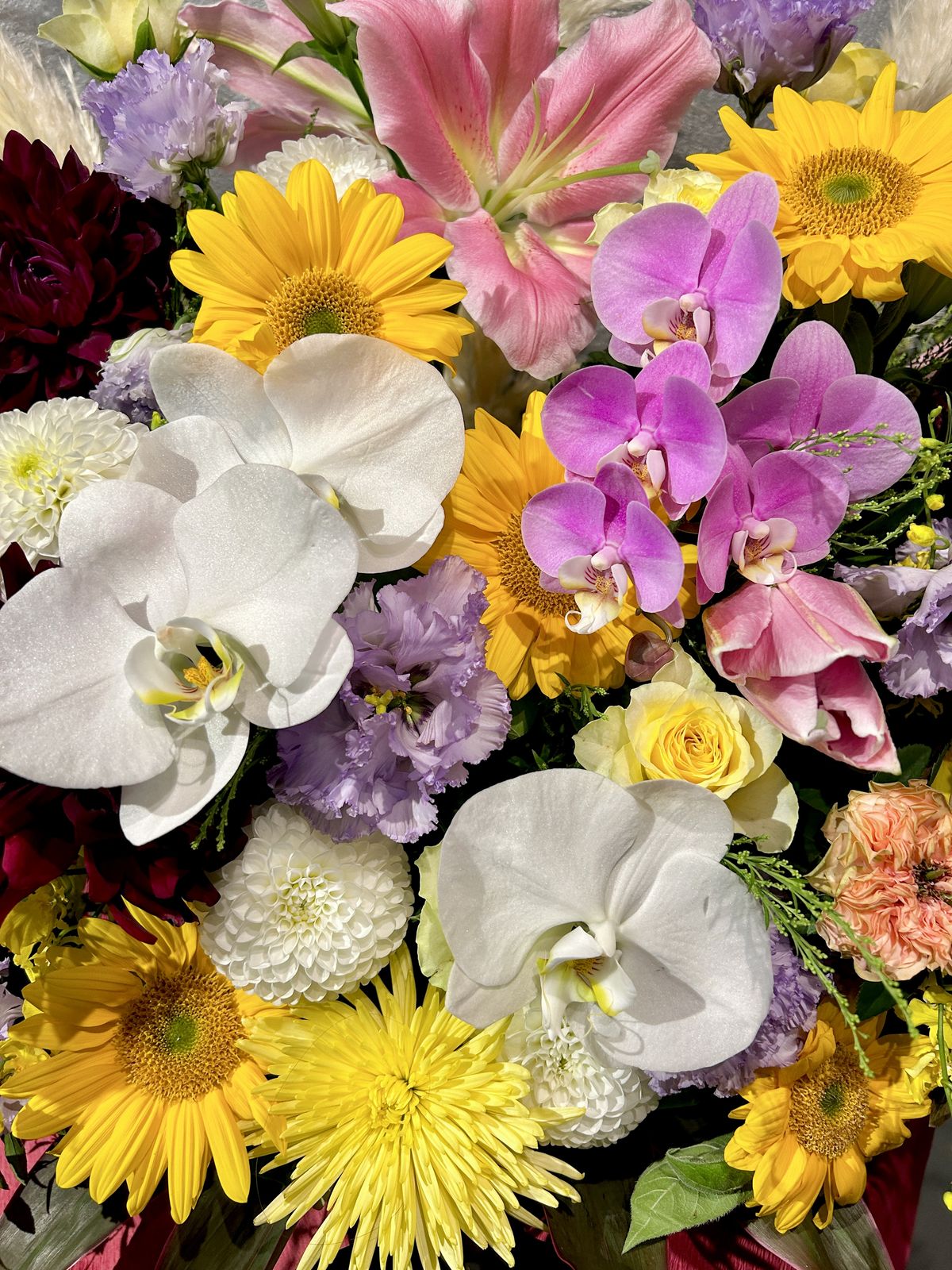 Large handcrafted flower arrangement