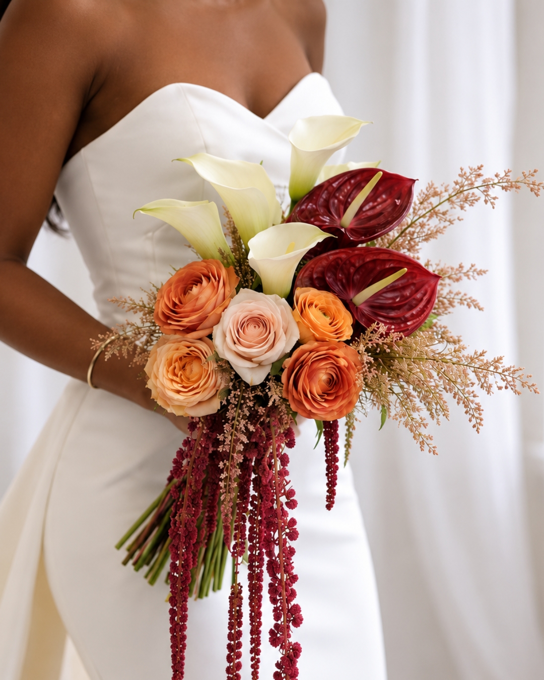 Bridal flower arrangement